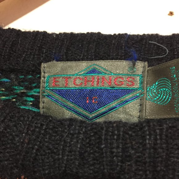 VINTAGE ETCHINGS KNITTED WOOL SWEATERS SIZE L - Picture 6 of 6
